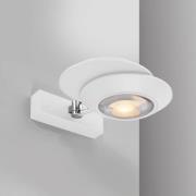 PURE LED-væglampe Oculis, hvid, 30 cm, jern/glas, 2 lyskilder