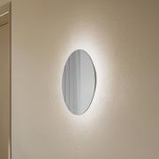 LED-spejl Ring M, Ø 29 cm, glas, varmhvid