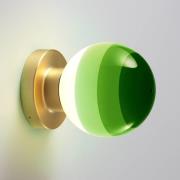 MARSET LED-væglampe Dipping Light A2, grøn/guld