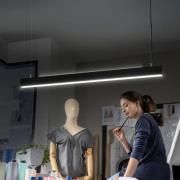 OSRAM LED-kontorhængelampe Office line Cuboid sort 4.000 K dæmpbar