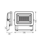 OSRAM LED-spotlight Floodlight EA, 15 W, IP65, sort, aluminium