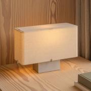 Audo bordlampe Nonna aluminium-/sandfarvet Højde 24 cm Metal/stof