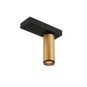 LOOM DESIGN LED-loftlampe X-Beam, 1 lyskilde, sort/guld