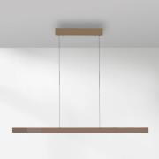 Paul Neuhaus LED-hængelampe Adriana Square, bronze, op/ned