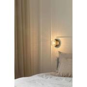 Nuura væglampe Liila 1, Ø 14 cm, IP44, sort/klar