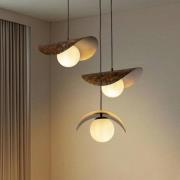 Hængelampe Vatoz, 3 lyskilder, sort, Ø 50 cm, metal