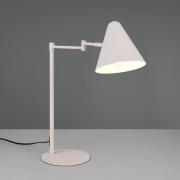 Bordlampe Cosima, lysegrå, højde 50 cm, metal