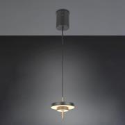 LED-hængelampe Keaton sort/guldfarvet, Ø 20 cm metal CCT