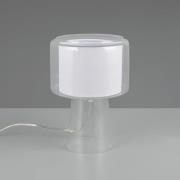 Bordlampe Rocka, klar, højde 29 cm, glas/stof