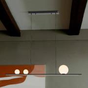 LED-pendellampe Mila, sort, længde 120 cm, metal