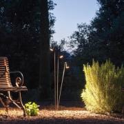 udendørs LED-gulvlampe Brisa, 1 lyskilde, brun