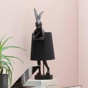 KARE bordlampe Animal Rabbit, sort/guld, 68 cm, E14