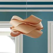 LZF hængelampe, bøg/nikkel, Ø 69 cm, træ