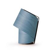 LZF bordlampe Tiny, blå, højde 22 cm, træfiner