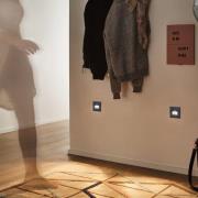 Paulmann LED-sensor-vægindbygningslampe Edge Quadro sort 8 cm