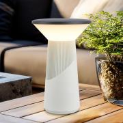 LED-batteridrevet bordlampe Pilia antracit/lysegrå Højde 24 cm IP44