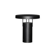 HÜBSCH LED-batteridrevet bordlampe BringMe, sort mat, højde 28 cm