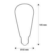 SEGULA LED Elegant Line E27 3W Rustika 2.200 K Filament dæmpbar