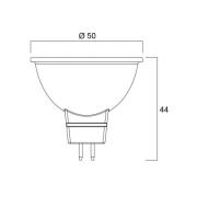 LED-pære SUPERIA RETRO GU5.3 MR16 6,1W 865 621lm dæmpbar