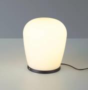 Bopp LED-bordlampe Cara, sort, Ø 18 cm, glas