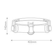 Loftlampe WYNWOOD, antik messing, Ø 42 cm, 3 lyskilder. Metal/glas