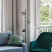 LED-gulvlampe Romeo, højde 150 cm, sort, metal, 3 lyskilder