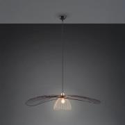 Hængelampe Lauris, sort mat, Ø 100 cm, metal, E27