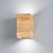 LED-væglampe Shine-Wood eg 2xGU10 10x18cm
