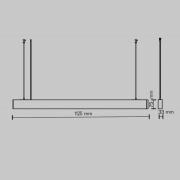 Maytoni LED-hængelampe Basis, hvid, CCT, længde 112,5 cm