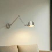 Lucande væglampe Silka, 91 cm, nikkel, justerbar, E27