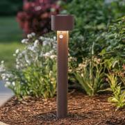 Arcchio LED-gadelampe Milten, 65 cm, rust, IP65, sensor