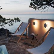 Bover LED-væglampe Arid A/01 brun CCT 2.200-2.700 K IP44