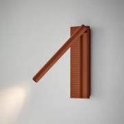 Bover LED-væglampe Arid A/03 terracotta, aluminium, 2.700 K