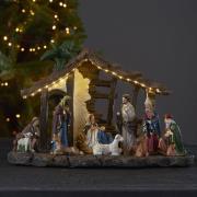 Nativity LED-dekorationslampe, batteridrift, 37 cm