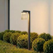 Lucande LED-gadelampe Beelia, antracit, 90 cm, riflet