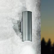 LED-væglampe Riga, stål, højde 20 cm, stål, 2 lyskilder.