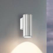 LED-væglampe Riga, stål, højde 15 cm, stål