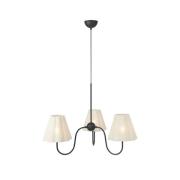 Hængelampe Veya, beige, hør, Ø 90 cm, E14