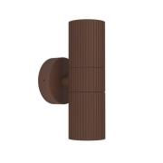 Udendørs væglampe Tomelloso, rustfarvet, 20 cm metal med 2 lyskilder.