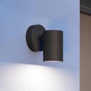 Udendørs væglampe Tomelloso, sort, højde 12 cm, metal