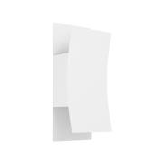 Verdolino udendørs LED-væglampe, hvid, højde 28 cm, metal