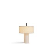 NEW WORKS LED-batteridrevet bordlampe Margin Beige, CCT, dæmpbar