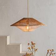 GOOD & MOJO Hængelampe Lumbini, Ø50 cm, natur, papirreb