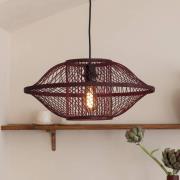GOOD & MOJO Hængelampe Maui, rød, Ø 50 cm, bambus, E27