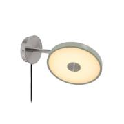 UMAGE LED-væglampe Asteria Short, olivengrøn, stål, stik
