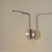 UMAGE LED-væglampe Omni Pivot, stålfarvet, dæmpbar