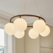 Miira 6 Circular lysekrone, Ø 80 cm, bronze/opal