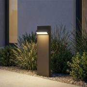 Arcchio LED-gadelampe Tovio, højde 50 cm, antracit