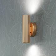 Væglampe Portillo, messing, højde 20 cm, 2 lyskilder, GU10