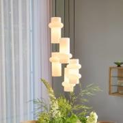 Hængelampe Pilule Up, mat hvid, Ø 15 cm, glas